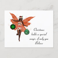 Carte postale africaine-américaine de Noël