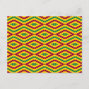 Carte Postale African Kente, Happy Kwanzaa