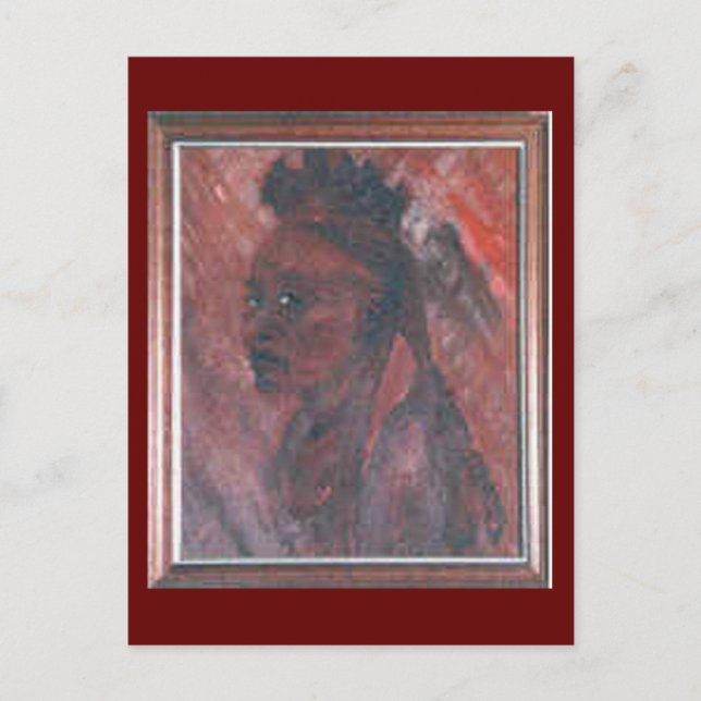 Carte postale African Lady Portrait Art (Devant)