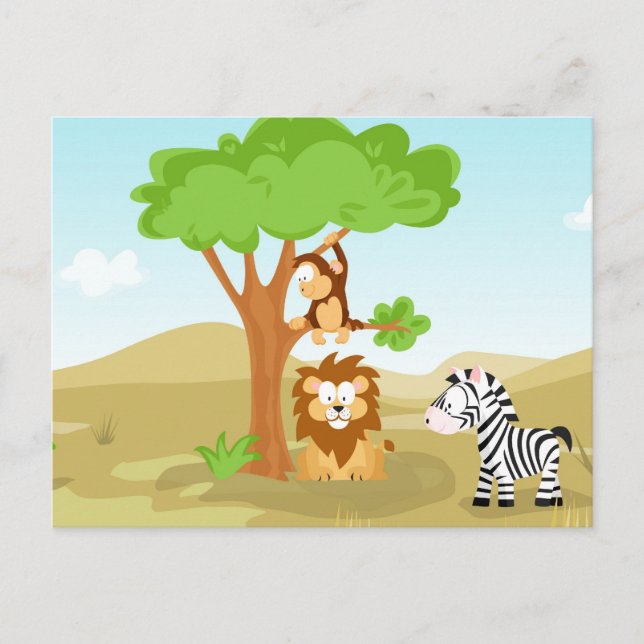 Carte Postale Afrika from my World animal series (Devant)
