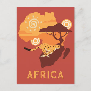 Carte Postale Afrique du texte personnalisé