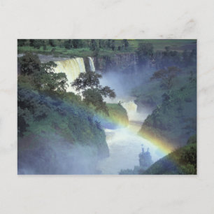 Carte Postale Afrique, Éthiopie, rivière Nil Bleu, cataracte.
