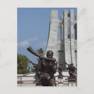 Carte Postale Afrique, Ghana, Accra. Mausolée de Nkrumah, finale