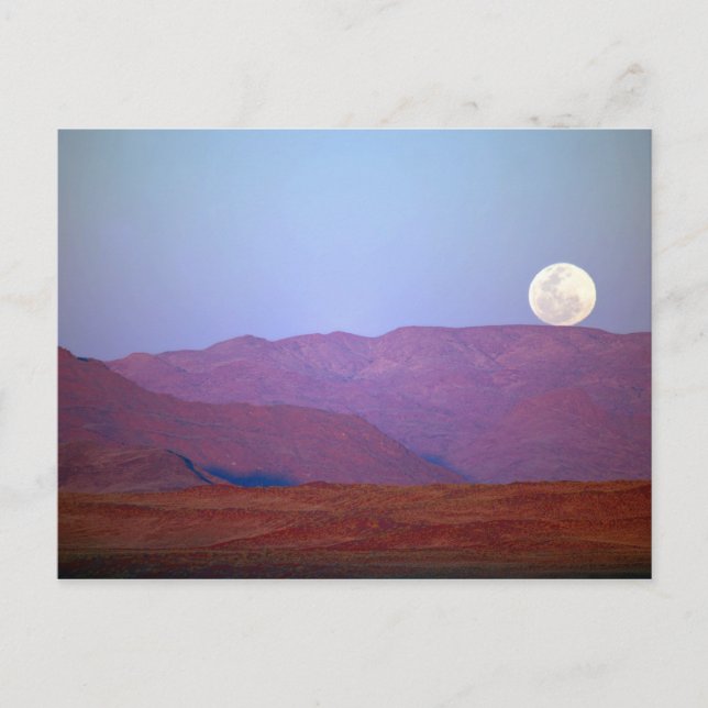 Carte Postale Afrique, Namibie, Sossusvlei. Une pleine lune repo (Devant)