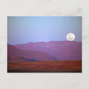 Carte Postale Afrique, Namibie, Sossusvlei. Une pleine lune repo