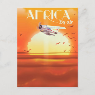Carte Postale Afrique par avion