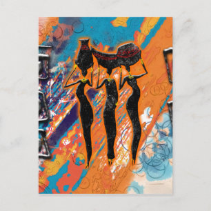 Carte Postale Afrique rétro cadeaux de style vintage AF102