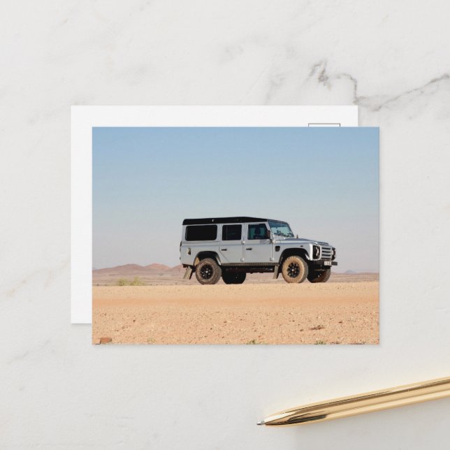 Carte Postale Afrique Suratterrissage 4x4 Voyage routier Conduit (Devant/Arrière en situation)