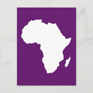 Carte Postale Afrique violette Audacieuse