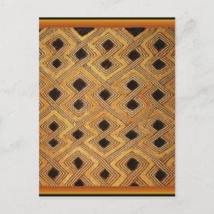 Carte Postale Afrique Zaïre Congo Kuba Textile
