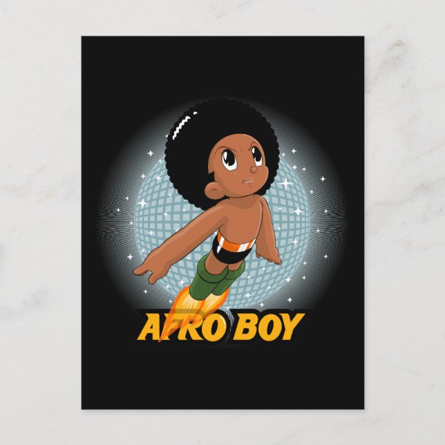 Carte Postale Afro Boy (Devant)