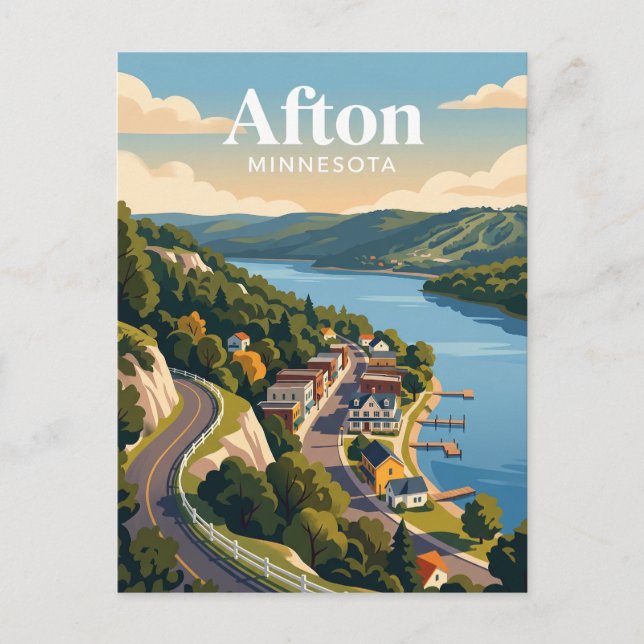 Carte Postale Afton USA (Devant)
