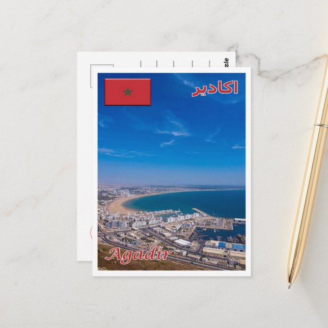 Carte Postale Agadir - Maroc - (Devant/Arrière en situation)