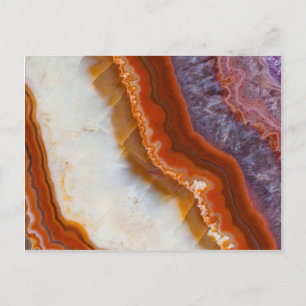 Carte Postale Agate d'asméthyste rouillé
