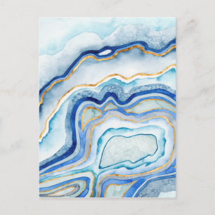 Carte Postale Agate de cobalt II