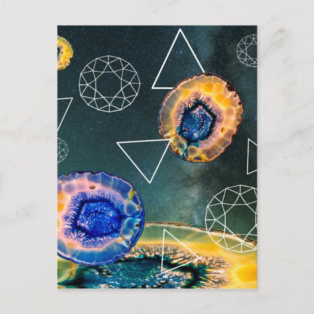 Carte Postale Agate de l'espace (Devant)