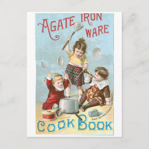 Carte Postale Agate Fer Ware Vintage Cookbook Ad Art