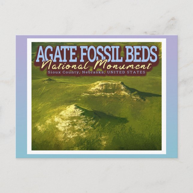CARTE POSTALE AGATE FOSSIL BEDS MONUMENT NATIONAL - NEBRASKA USA (Devant)