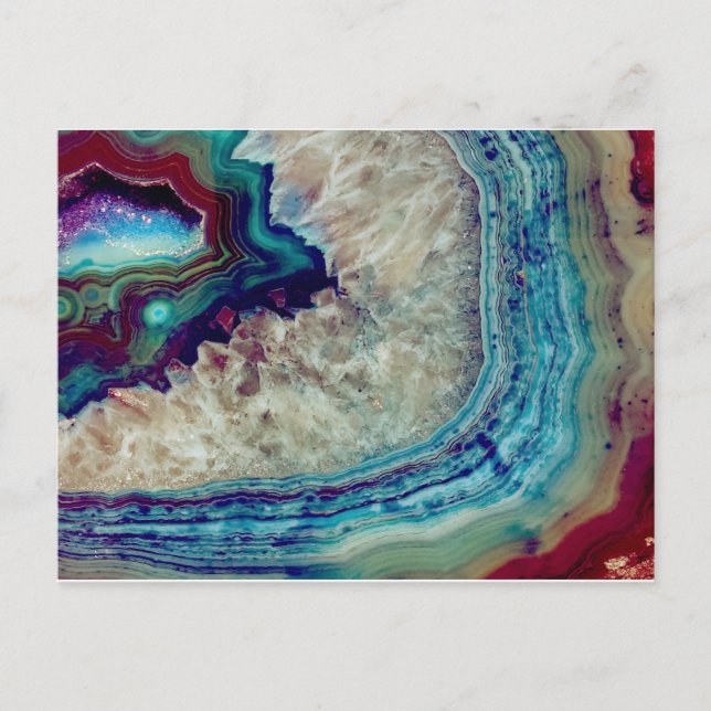 Carte Postale Agate multicolor (Devant)