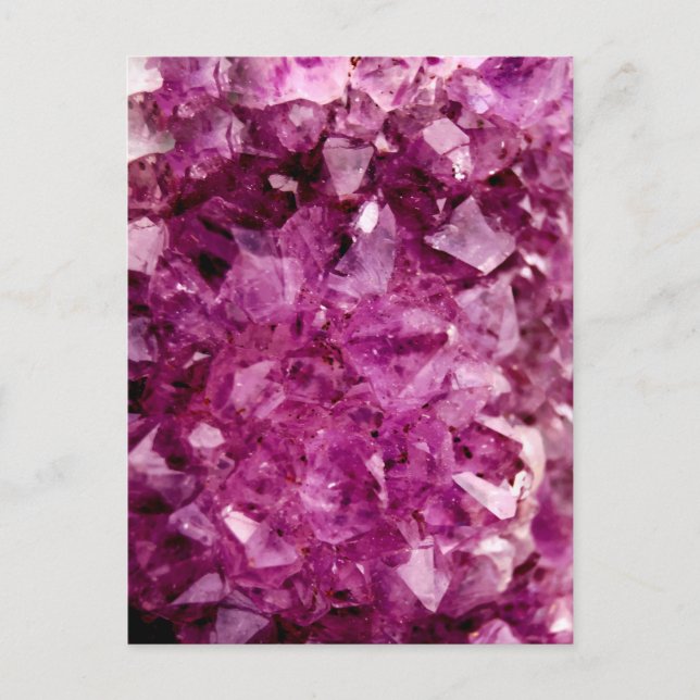 Carte Postale Agate Purple Crystal (Devant)