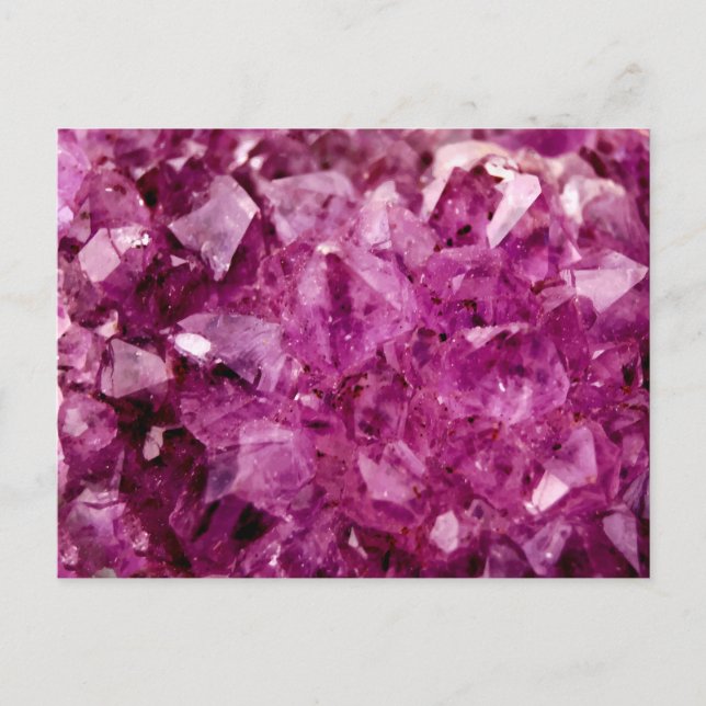 Carte Postale Agate Purple Crystal (Devant)