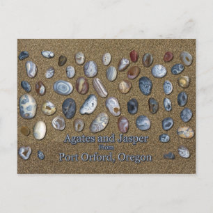 Carte Postale Agates et Jasper de Port Orford Oregon