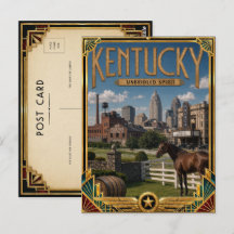 Âge d'or Art déco vintage du Kentucky