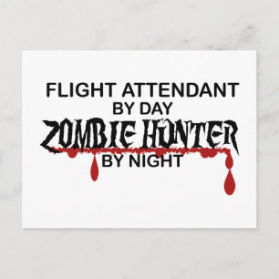 Carte Postale Agent de bord Zombie Hunter