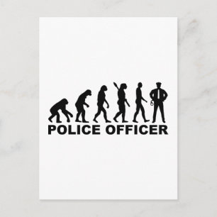 Carte Postale Agent de police de l'évolution