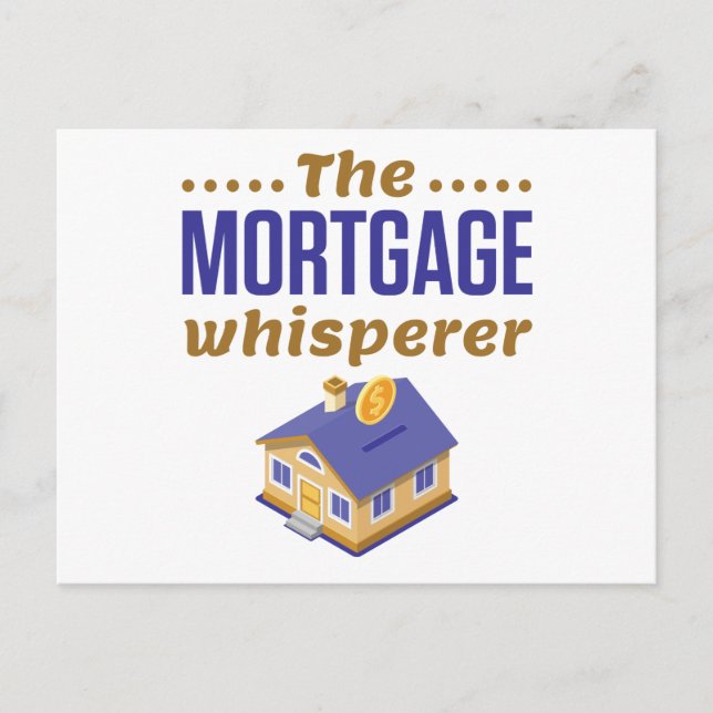 Carte Postale Agent de prêt bancaire hypothécaire Whisperer (Devant)