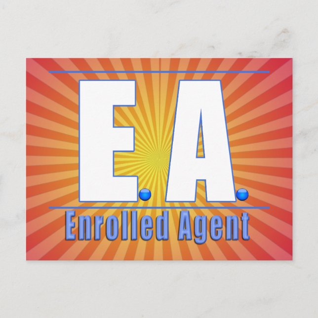 CARTE POSTALE AGENT ENROULÉ EA LOGO1 (Devant)