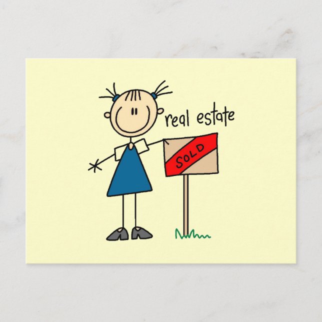 Carte Postale Agent immobilier (Devant)