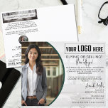Carte Postale Agent immobilier de courtier de logos personnalisé<br><div class="desc">Améliorez votre jeu de marketing immobilier avec notre carte postale Logo Realtor Broker Real Estate Agent personnalisée. Conçues à la perfection, ces cartes postales élégantes et chics présentent une marque de calligraphie modifiable, vous permettant de les customiser pour refléter votre style professionnel unique. Parfaites pour toute campagne de marketing immobilier,...</div>