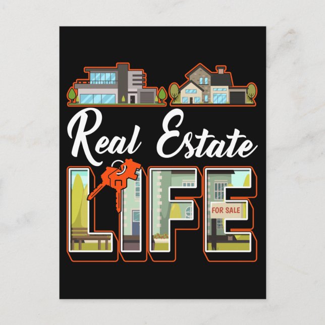 Carte Postale Agent Immobilier Humoristique Courtier Investisseu (Devant)