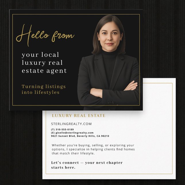 Carte Postale Agent immobilier Mailer de marketing de quartier  (Créateur téléchargé)