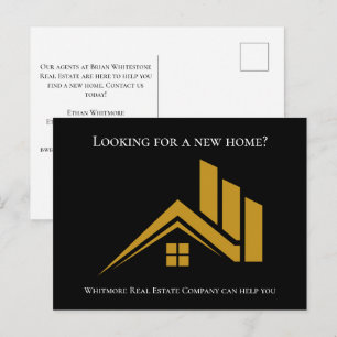Carte Postale Agent immobilier Maison Entreprise