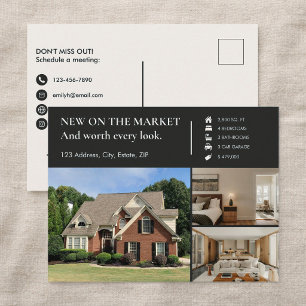 Carte Postale Agent Immobilier Neutre Clé Classique Récemment Mi