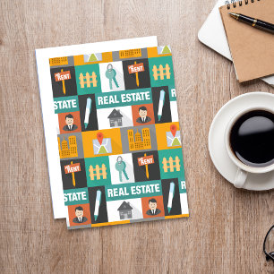 Carte Postale Agent immobilier professionnel