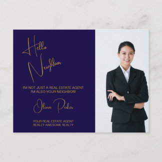 Carte Postale Agent immobilier promotionnel moderne de biens imm