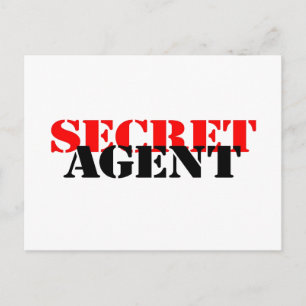 Carte Postale Agent secret