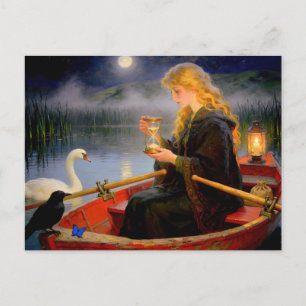 Carte Postale Agnes et la mesure de sable – Portrait d'une femme