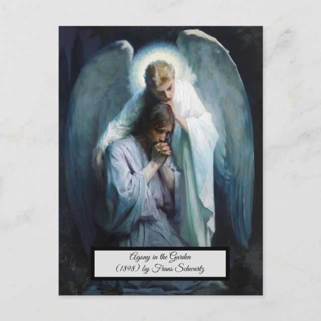 Carte Postale Agonie dans le jardin Jésus-Christ (Devant)