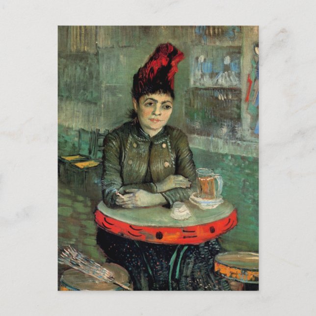 Carte Postale Agostina Segatori, Café du Tambourin par Van Gogh (Devant)