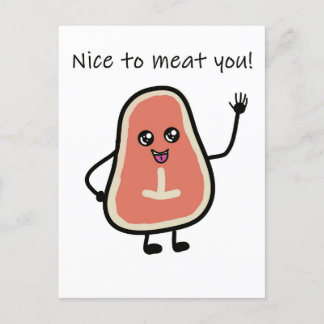 Carte Postale Agréable à la viande vous post-traversée