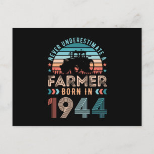 Carte Postale Agriculteur né 1944 80e anniversaire de l'agricult