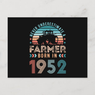 Carte Postale Agriculteur né 1952 70e anniversaire de l'agricult
