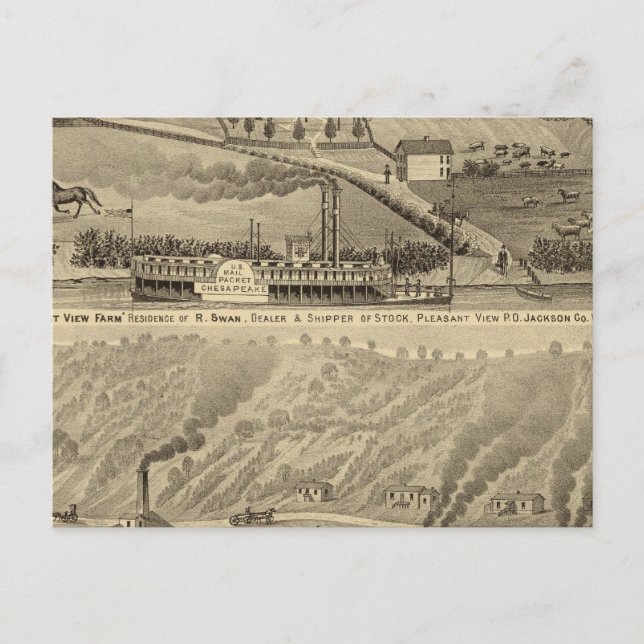 Carte Postale Agritourisme de vue agréable (Devant)