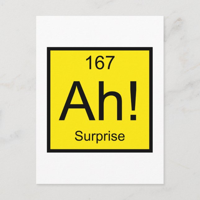 Carte Postale Ah ! Élément de surprise (Devant)