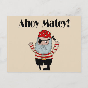 Carte Postale Ahoy Matey pirate