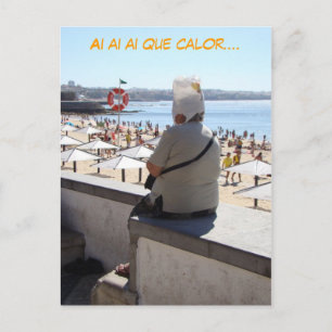 Carte Postale Ai ai ai Que Calor (espagnol, espanol) drôle